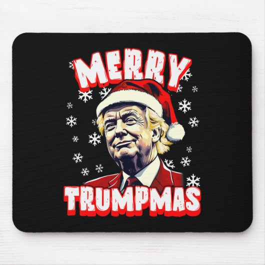 Frohe Trumpmas Weihnachten Trump Santa Trump Chris Mousepad (Vorne)