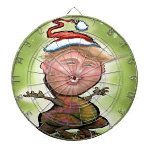 Frohe Trumpy Weihnachten Dartscheibe