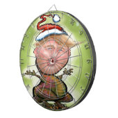 Frohe Trumpy Weihnachten Dartscheibe (Vorderseite rechts)