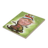 Frohe Trumpy Weihnachten Fliese (Seite)