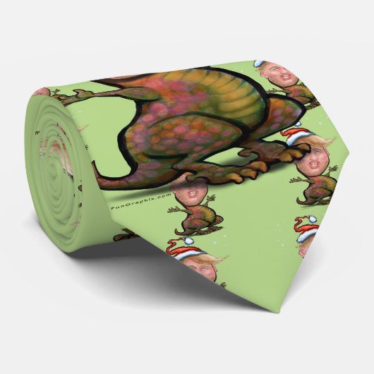 Frohe Trumpy Weihnachten Krawatte (Gerollt)