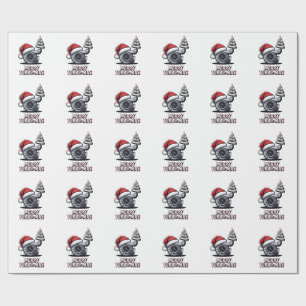 Frohe Turbomas Turbo Mechaniker Weihnachten Santa Geschenkpapier
