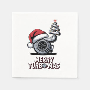 Frohe Turbomas Turbo Mechaniker Weihnachten Serviette