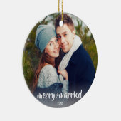 Frohe u. verheiratete Trendy Keramik Ornament (Rechts)