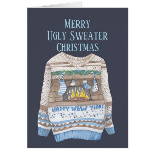 Frohe Ugly Sweater Christmas - Ugly Blue Sweater