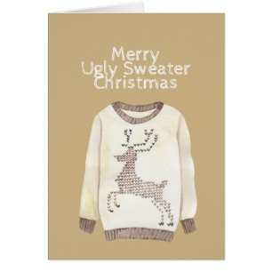 Frohe Ugly Sweater Weihnachten - Strohhirsche