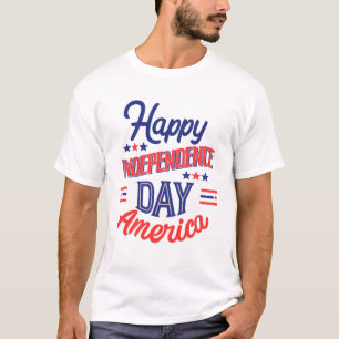 Frohe Unabhängigkeitstag Amerika T-Shirts 14. Juli