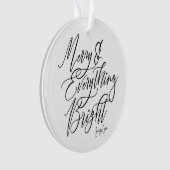 Frohe und alles Gute rund um Weihnachten Ornament (Vorderseite)