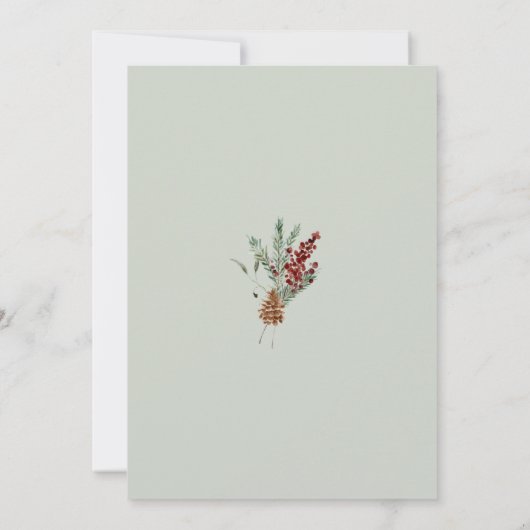 Frohe und bald Verheiratet Weihnachten Rettete die Save The Date (Rückseite)