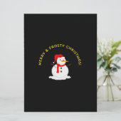 Frohe und frostige Weihnachten Karte (Stehend Vorderseite)