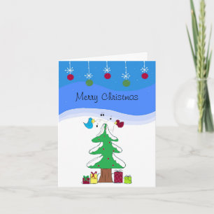 Frohe und heitere Weihnachtsgrüße Feiertagskarte