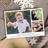 Frohe und helle 4 Foto Weihnachtsgeburt Ankündigung