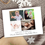 Frohe und helle 5 Foto Weihnachtsgeburt Ankündigung