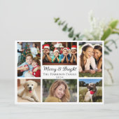 Frohe und helle 6 Foto Collage Weihnachten (Stehend Vorderseite)