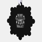 Frohe und helle Bulb Light Weihnachten Weihnachten Ornament Karte (Linke Ecke)