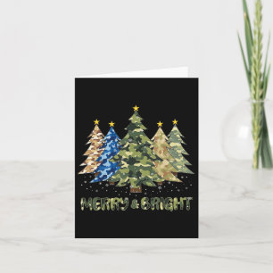 Frohe und helle Camouflage Weihnachtsbaum frohe Ch Karte