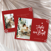 frohe und helle Familienfoto-Weihnachtskarte