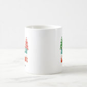 Frohe und helle Ferien Weihnachtsbaumen Kaffeetasse (Mittel)