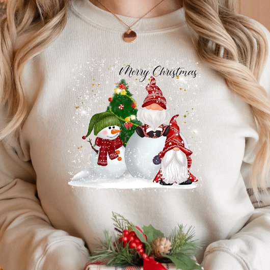 Frohe und helle Ferien Weihnachtsbaumen Sweats Sweatshirt