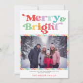 Frohe und helle festliche farbenfrohe Weihnachten (Vorderseite)