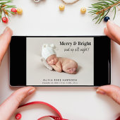 Frohe und helle Foto Weihnachtsgeburt Ankündigung