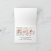 Frohe und helle Foto Weihnachtsgeburt Ankündigung (Innenseite)