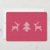 Frohe und helle Foto Weihnachtskarte Einladung (Rückseite)