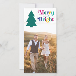 Frohe und helle Foto Weihnachtskarte Feiertagskarte