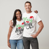 Frohe und helle Frauen Weihnachten T-Shirt, Männer T-Shirt (Unisex)