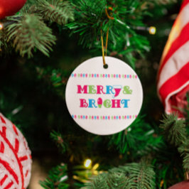 Frohe und helle heiße Pastelle Weihnachten Ornament