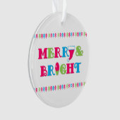 Frohe und helle heiße Pastelle Weihnachten Ornament (Vorderseite)