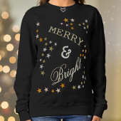 Frohe und helle Imitate Gold Silver Stars Weihnach T-Shirt