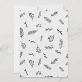 Frohe und helle Kalligrafie Weihnachtsfotokarte Einladung (Rückseite)