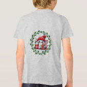 Frohe und helle moderne Weihnachtszeit T - Shirt (Rückseite)