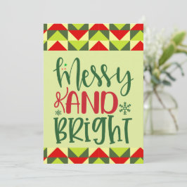 Frohe und helle Namen Weihnachtsblank im Inneren Feiertagskarte