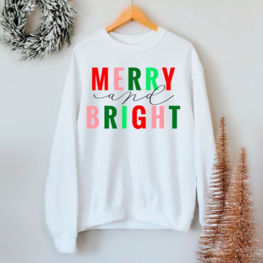 Frohe und helle Niedliche Weihnachten Sweatshirt