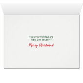 Frohe und helle Niedliche Westie Dog Weihnachten (Innenansicht Horizontal (Unten))