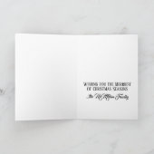 Frohe und helle rosa Flamingo Beach Weihnachten (Innenseite)