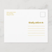 Frohe und helle rote Blume Weihnachts-Foto Postkarte (Rückseite)