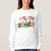 Frohe und helle rote Weihnachten Sweatshirt (Vorderseite)