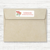 Frohe und helle Rücksendeadresse Weihnachten