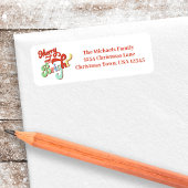 Frohe und helle Rücksendeadresse Weihnachten