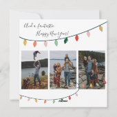 Frohe und helle Script Weihnachten Lichter 3 Foto (Rückseite)