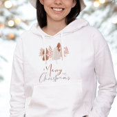 Frohe und helle skandinavische Boho Weihnachten Hoodie