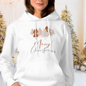 Frohe und helle skandinavische Boho Weihnachten Hoodie