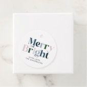 Frohe und helle Typografie Schriftart Weihnachten Geschenkanhänger (Beispiel)