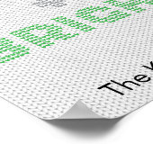 Frohe und helle Typografie Weihnachtssüßer Poster (Ecke)