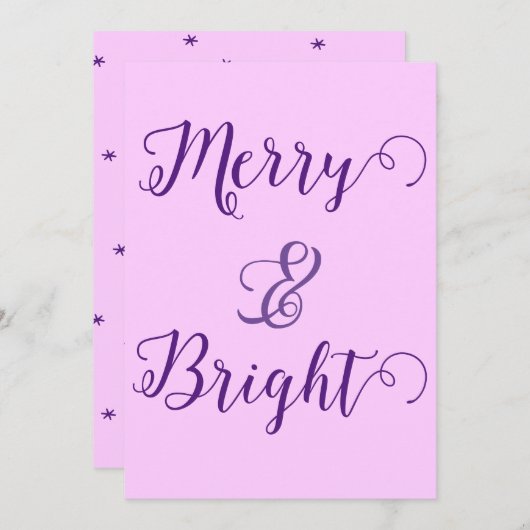 Frohe und helle Weihnachten (Vorne/Hinten)