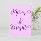 Frohe und helle Weihnachten (Stehend Vorderseite)