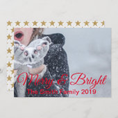 Frohe und helle Weihnachten Ankündigung (Vorne/Hinten)